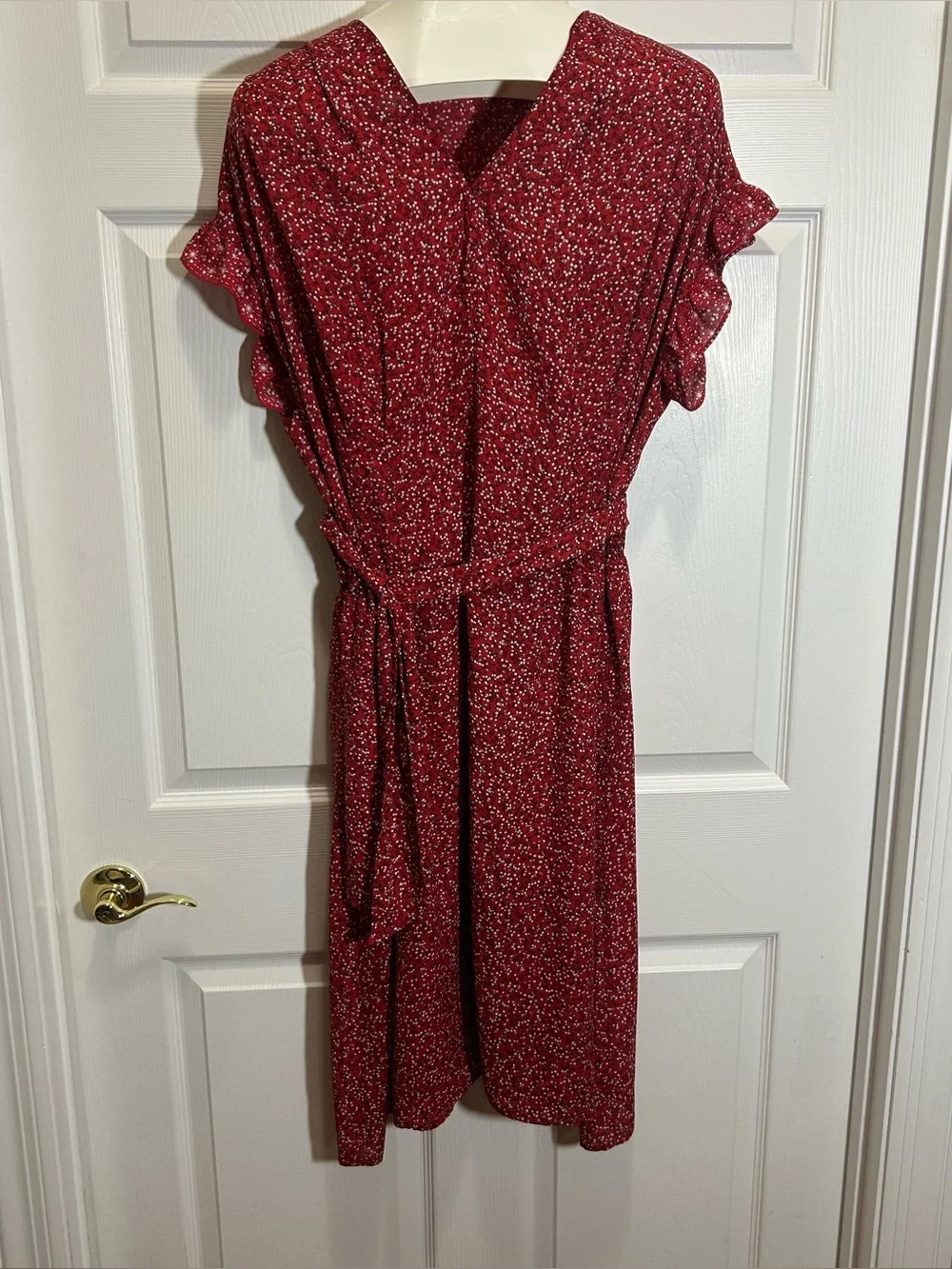 max studio red floral dress Armoire